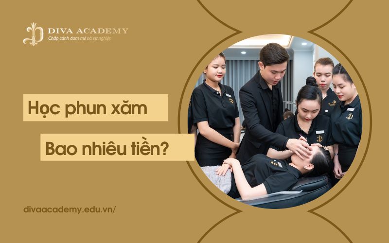 Khóa học phun xăm thẩm mỹ bao nhiêu tiền?