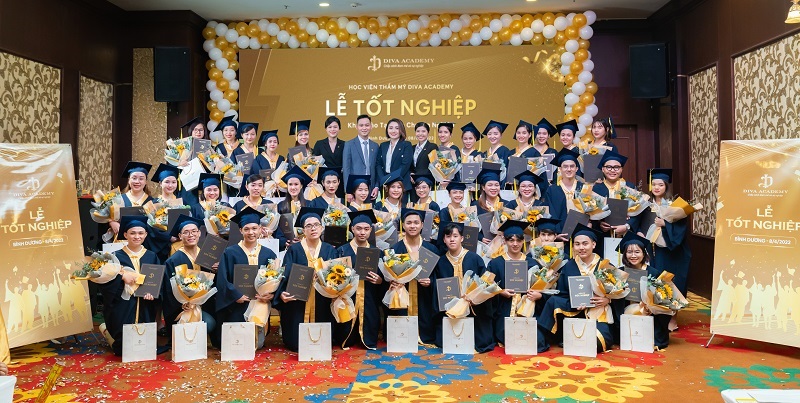 Lễ trao bằng Tốt nghiệp tại học viện thẩm mỹ DIVA Academy