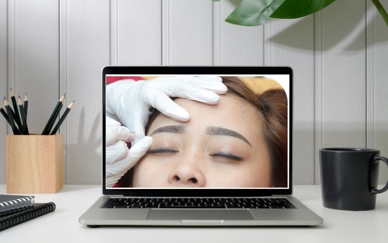 Heli Beauty cung cấp video bài giảng chi tiết và sinh động về kỹ thuật phun thêu chân mày 