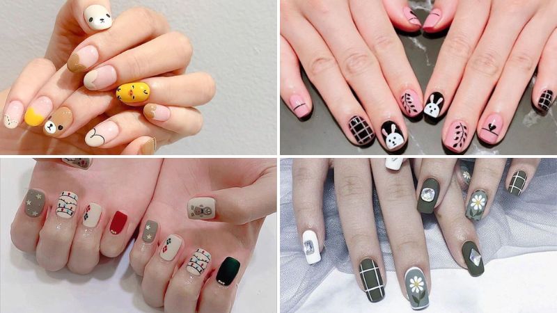 Những kiểu vẽ nail làm điểm nhấn cho móng sơn thêm thu hút