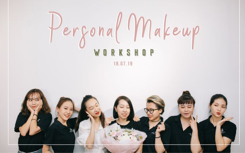 Học viên Huyền Helen Makeup được tham gia workshop để mở rộng kiến thức 