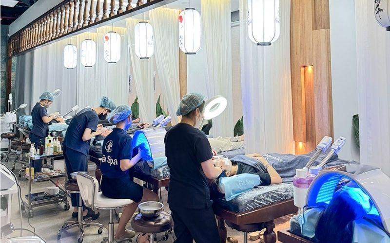 Chương trình học spa tại Gà Spa thiết kế 90% thực hành và 10% lý thuyết