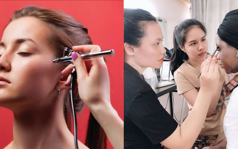 Trang điểm Airbrush và truyền thống có sự khác biệt đáng kể 